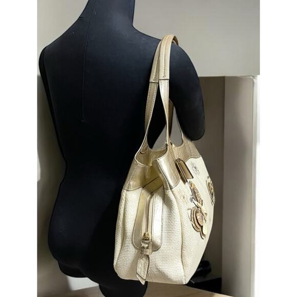 Coach F16584 Lexi Woven Butterfly Shoulder Bag & Matching Wristlet - Picture 9 of 13